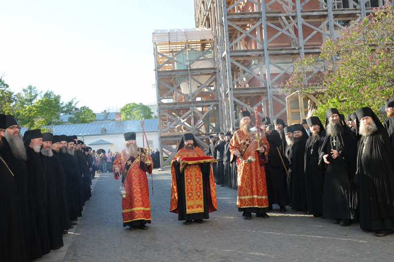 Встреча Блаженнейшего Патриарха в Валаамском монастыре